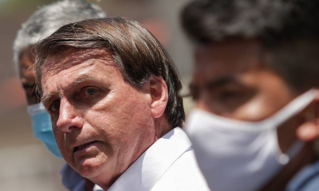 O presidente Jair Bolsonaro, após votar no Rio de Janeiro Foto: André Coelho/AFP/28-11-2020