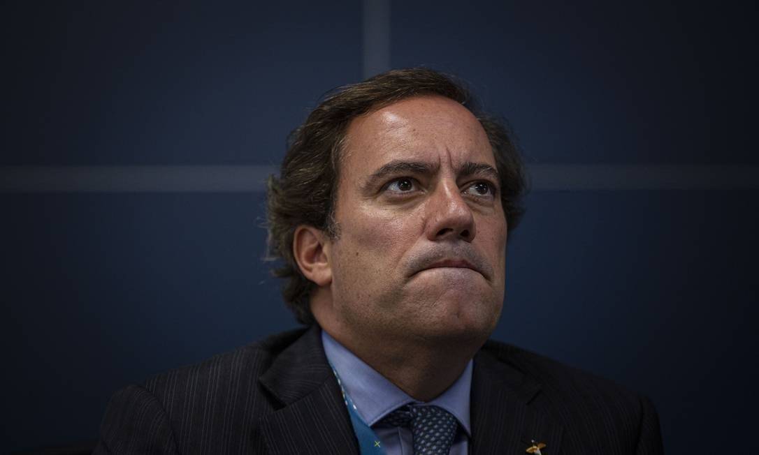 Pedro Guimarães, presidente da Caixa Econômica Federal Foto: Daniel Marenco/Agência O Globo