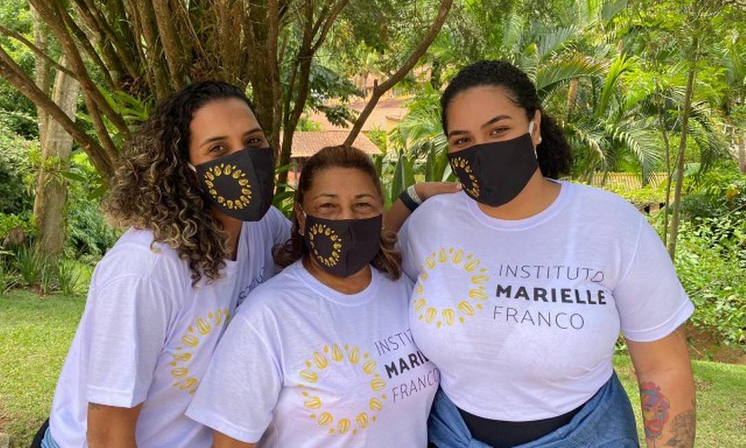 Anielle, Marinete e Luyara: as três comandam o Instituto Marielle Franco, em busca de manter vivo o legado da vereadora Foto: Divulgação
