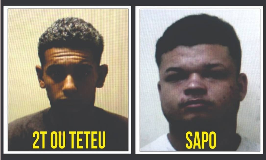 Matheus Marins Ramos, conhecido como 'Teteu', e Ryan Madson Abreu da Silva, o 'Sapo', morreram durante operação Foto: Reprodução
