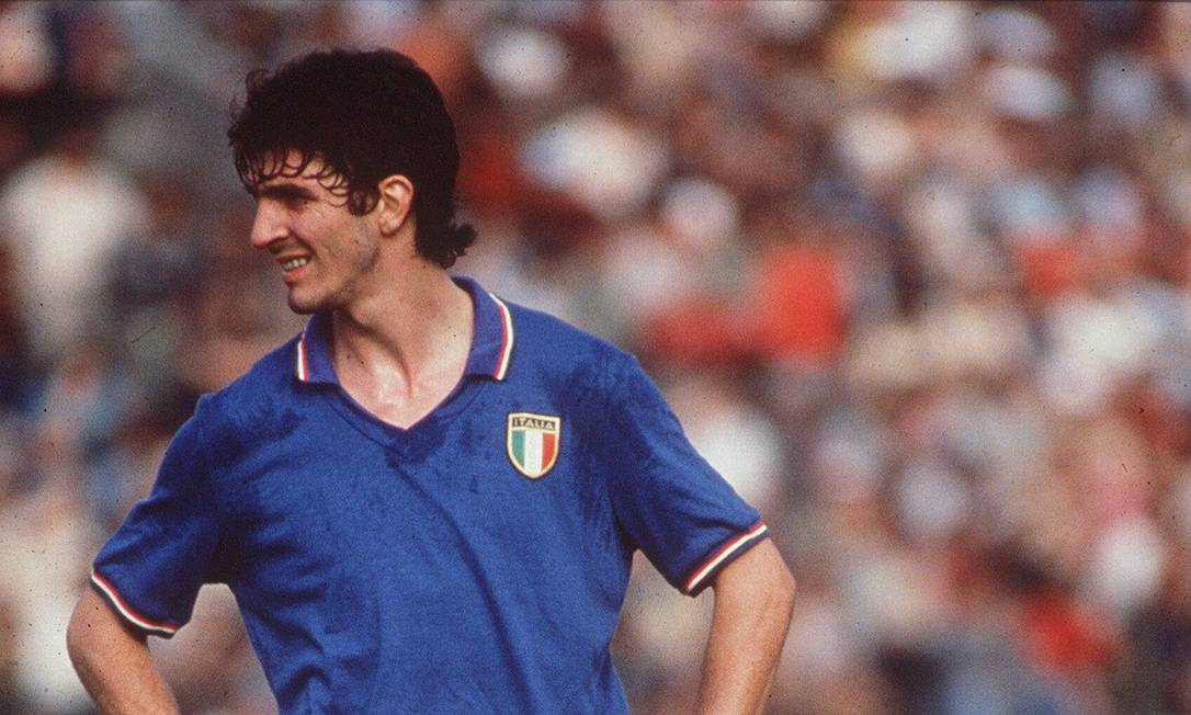 Paolo Rossi no Mundial da Espanha, em 1982 Foto: ©Farabola/Leemage / Agência O Globo