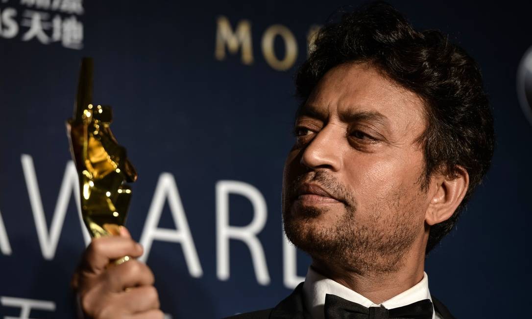 Irrfan Khan, ator indiano famoso por 'Quem quer ser um milionário?' e 'As aventuras de Pi', morreu aos 53 anos, em 29 de abril. Ele foi acometido por um câncer raro Foto: PHILIPPE LOPEZ / AFP