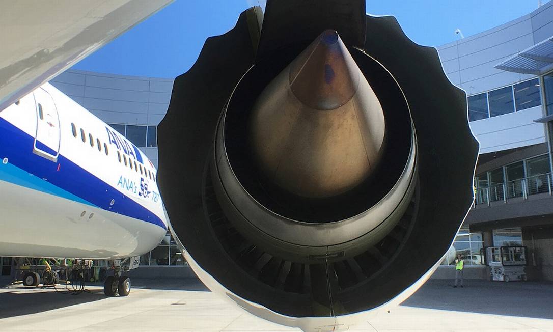 Turbina do 787 Dreamliner: defeitos na fuselagem Foto: Alwyn Scott / REUTERS