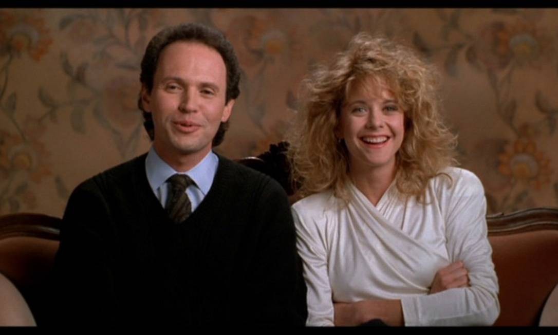 Billy Crystal e Meg Ryan na comédia romântica "Harry e Sally" Foto: Divulgação