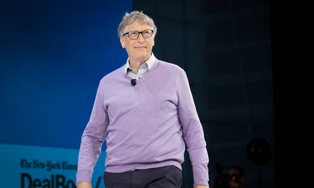 Bill Gates, fundador da Microsoft, tem fortuna de US$ 124 bilhões Foto: SAMUEL CORUM / Agência O Globo