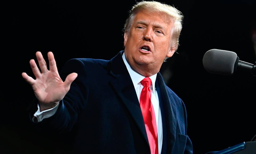O presidente americano, Donald Trump Foto: ANDREW CABALLERO-REYNOLDS / AFP/05-12-2020