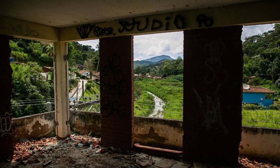 Imóvel destruído na Posse, um dos bairros mais afetados de Teresópolis Foto: Hermes de Paula