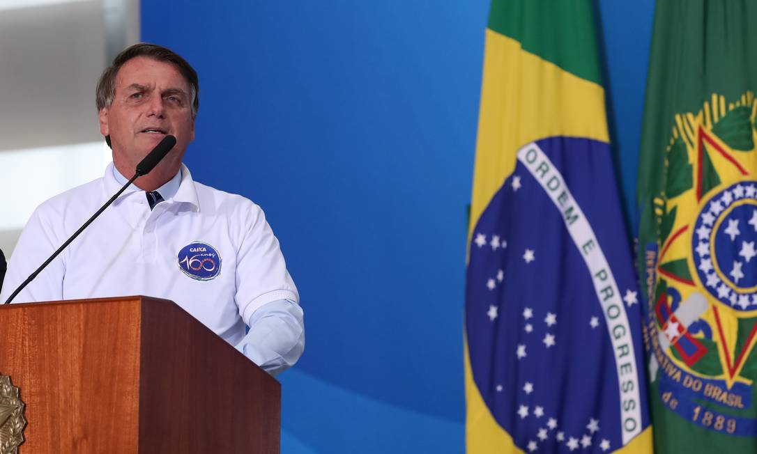 O presidente Jair Bolsonaro participa de evento no Palácio do Planalto Foto: Marcos Corrêa/Presidência/12-01-2021