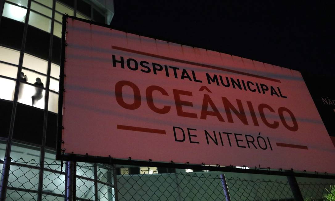 O Hospital Oceânico é a principal unidade de combate à Covid-19 de Niterói Foto: Luiza Moraes / Agência O Globo