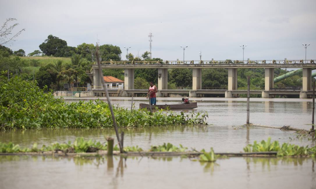O lagoão de captação de água do Rio Guand Foto: Márcia Foletto / Agência O Globo