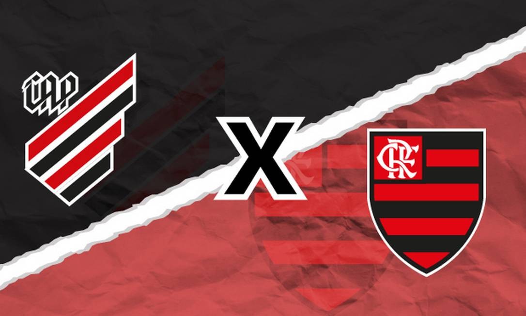 Athletico x Flamengo se enfrentam no Paraná Foto: Editoria de Arte