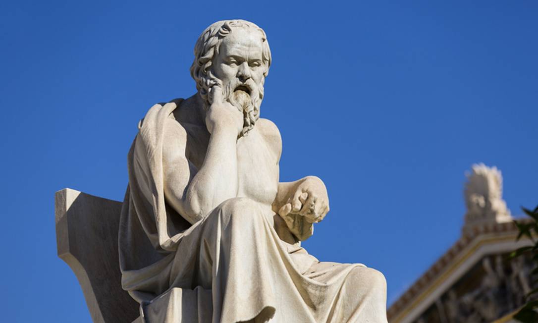 Estátua de Sócrates, considerado o pai da filosofia Foto: Reprodução