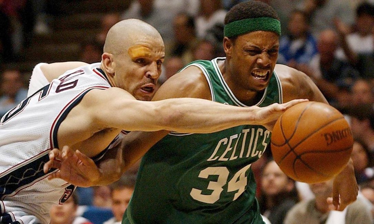 9º lugar: Paul Pierce, campeão e um dos ídolos do Boston Celtics: 2.143 cestas de três. Foto: Stan Honda / AFP