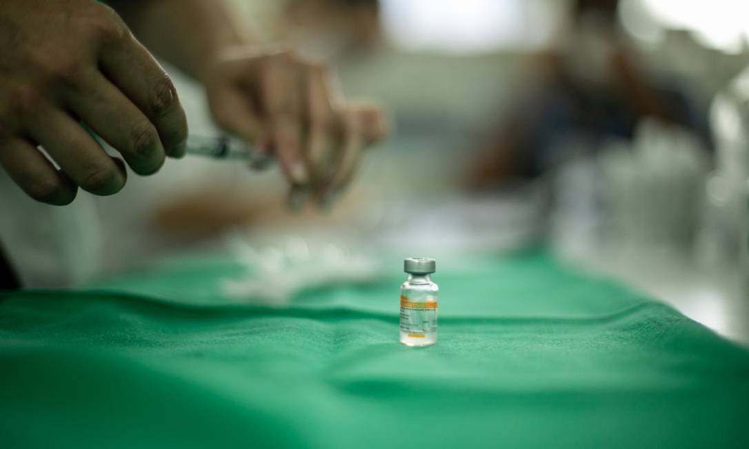 CoronaVac é um dos imunizantes aplicados no estado do Rio para conter o avanço da Covid-19 Foto: Brenno Carvalho / Agência O Globo