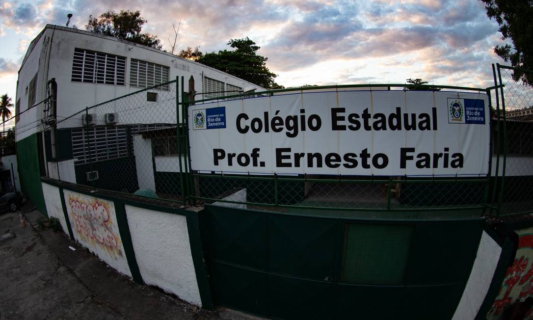 Escola estadual Professor Ernesto Faria, na Mangueira Foto: Roberto Moreyra em 28-07-2020 / Agência O Globo