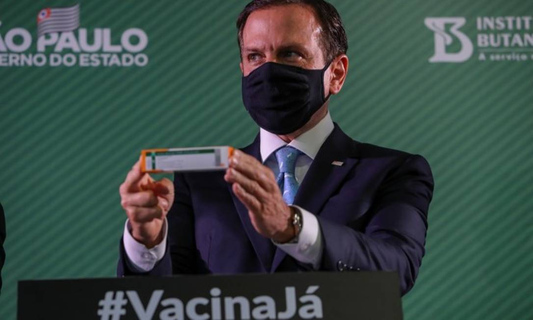 São Paulo começou a vacinação com a CoronaVac em 17 de janeiro Foto: REUTERS