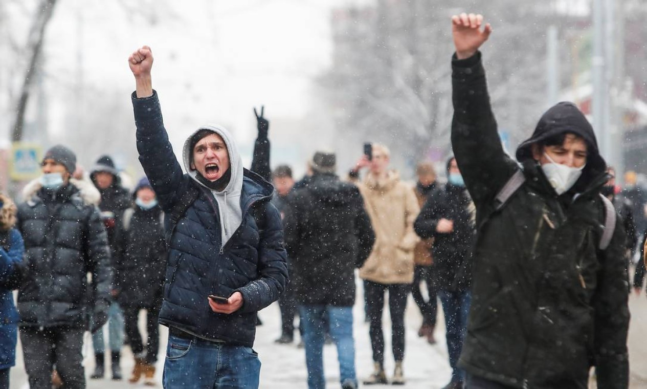 O governo de Vladimir Putin intensificou as ações contra o círculo do opositor nos últimos dias, na tentativa de conter novos protestos convocados para este domingo Foto: MAXIM SHEMETOV / REUTERS