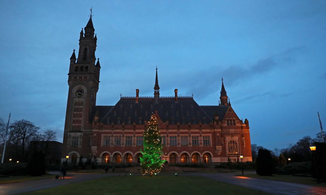 Vista geral do edifício do Tribunal Internacional de Justiça em Haia, na Holanda Foto: YVES HERMAN / REUTERS/11-12-2019