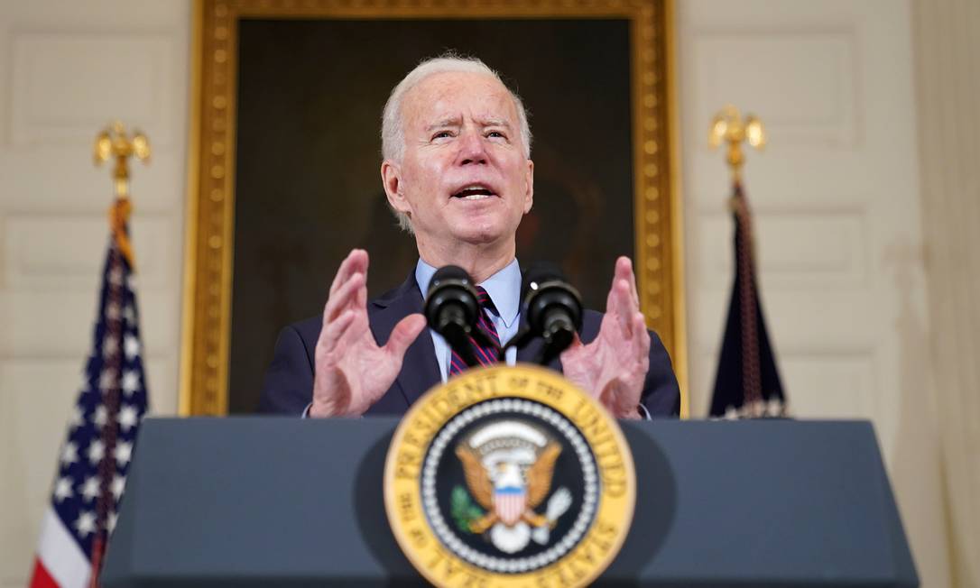 O presidente dos Estados Unidos, Joe Bien Foto: KEVIN LAMARQUE / REUTERS