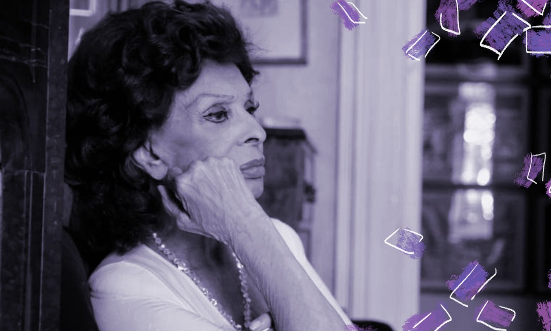 A atriz Sophia Loren como Rosa, no filme 'Rosa e Momo', de 2020, dirigido pelo seu filho mais novo, Edoardo Foto: Reprodução