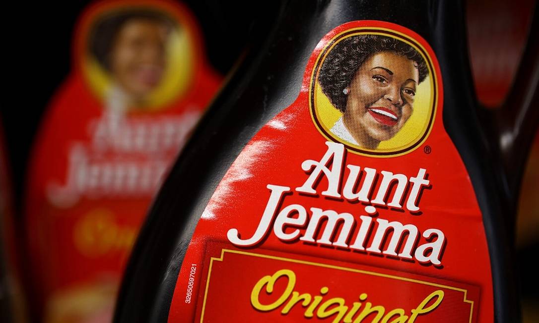 Molho para panqueca Aunt Jemima: marca abandonada pela Pepsi Foto: JUSTIN SULLIVAN / AFP