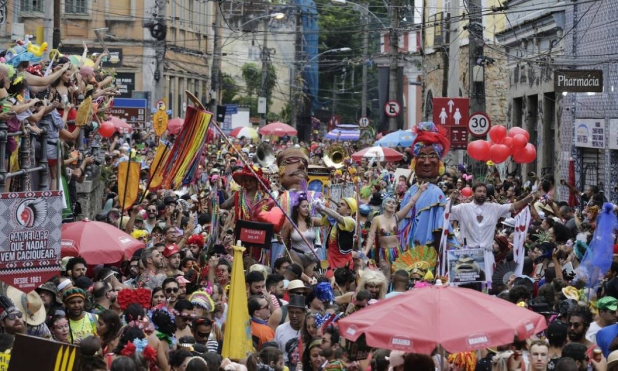 No mesmo local, milhares festejaram em 2020 Foto: Agência O Globo