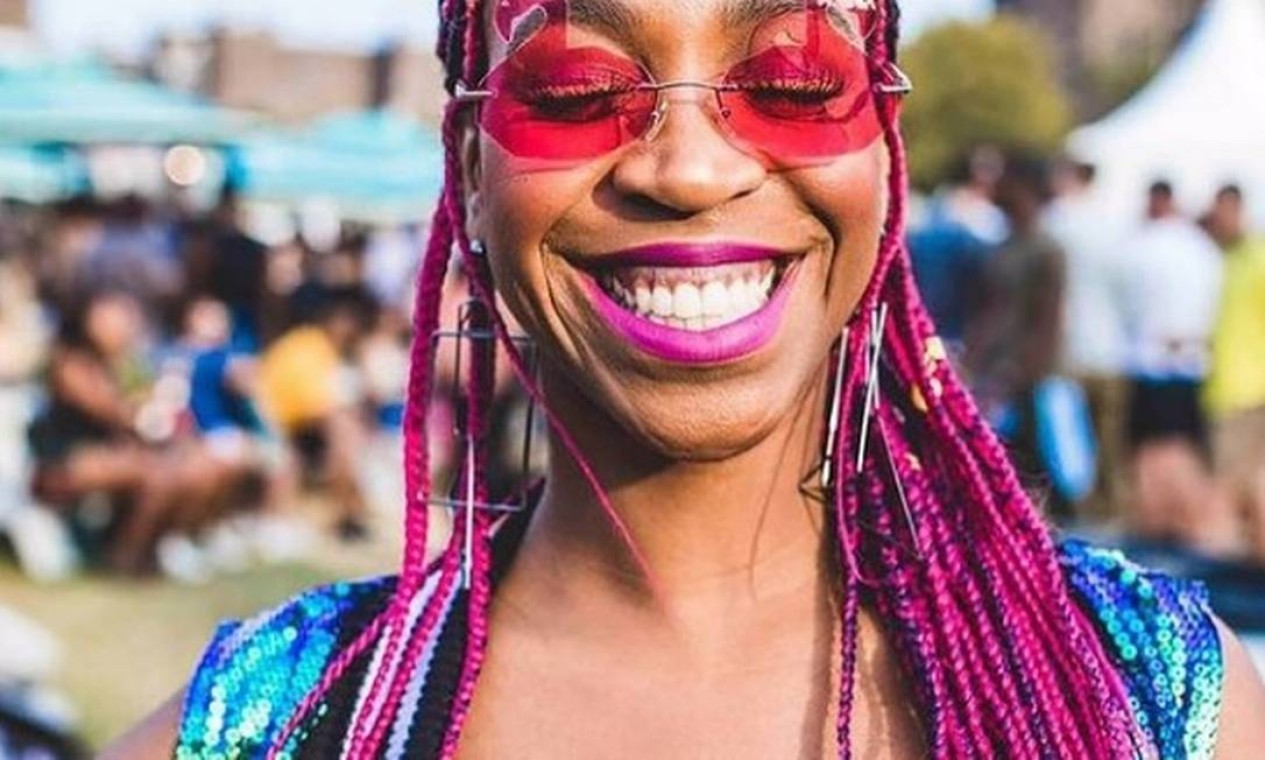 Ruiva no festival Afropunk Foto: Instagram