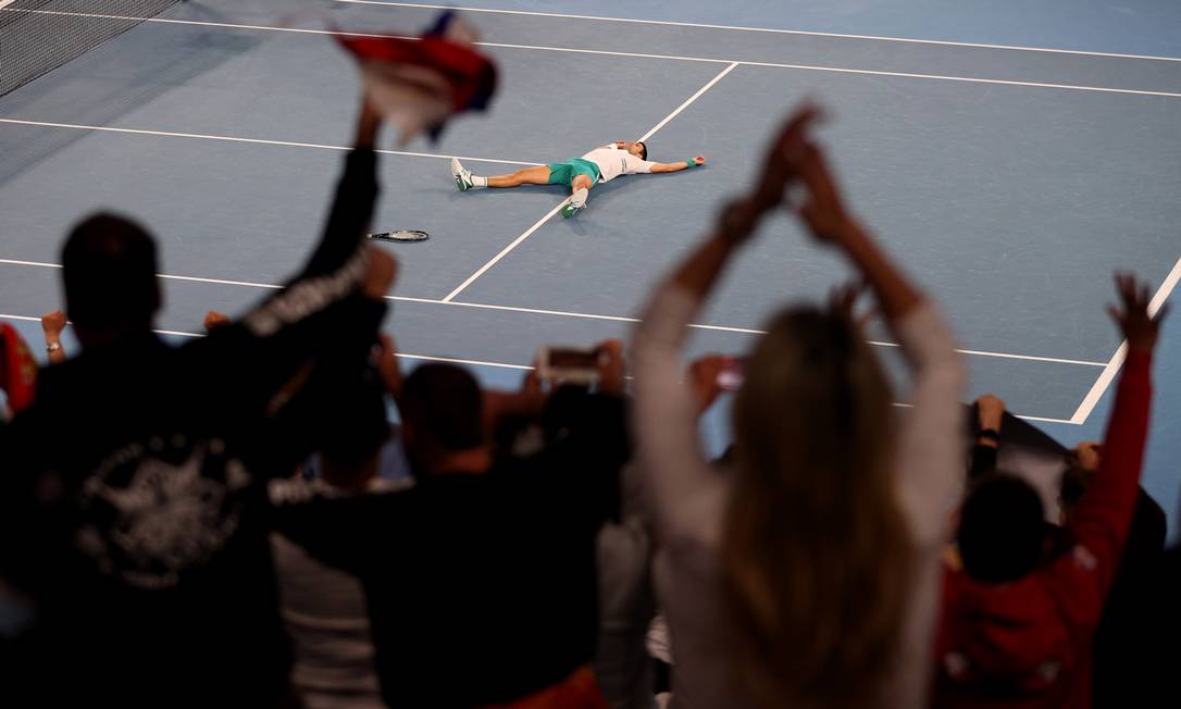 Na final do Australia Open, Djokovic levou o nono título do torneio Foto: LOREN ELLIOTT / REUTERS
