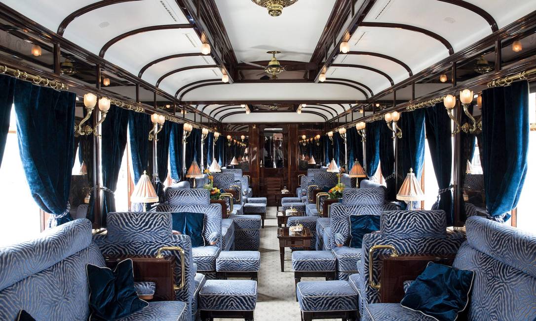 Cabine de um dos vagões de luxo do trem Orient-Express Foto: Reprodução