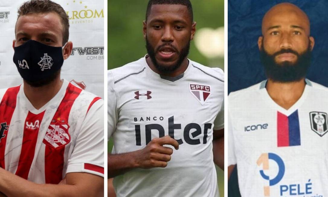 Lembra deles? Eles estão em campo no Carioca 2021 Foto: Montagem sobre fotos/Bangu/São Paulo/Resende