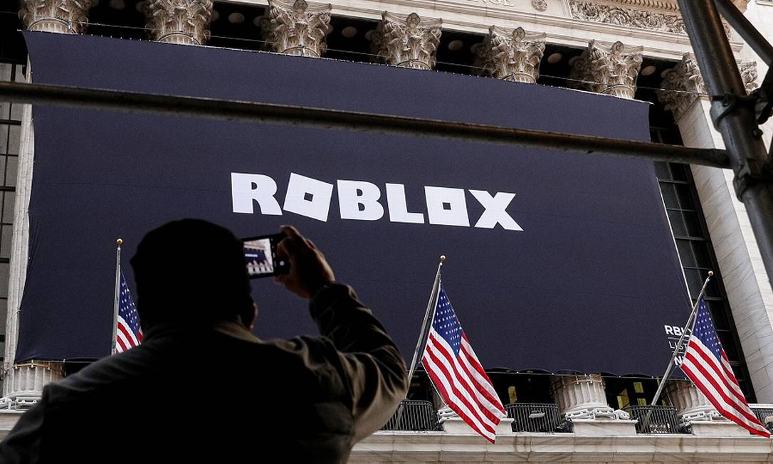 Roblox na Bolsa de Nova York: ações subiram. Foto: BRENDAN MCDERMID / REUTERS