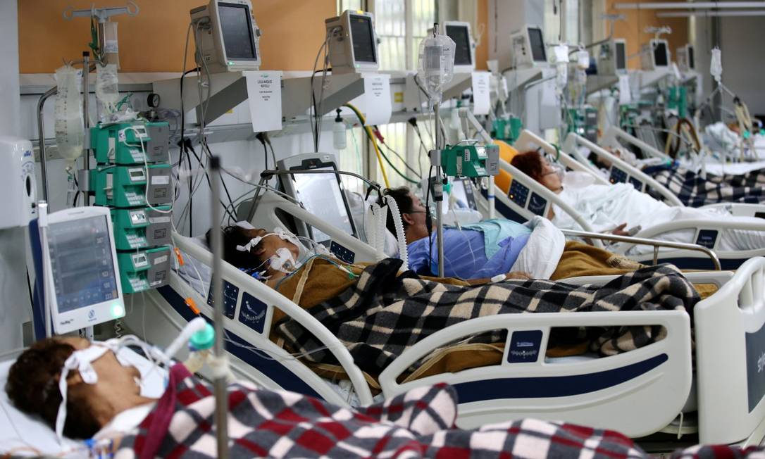 Ala de emergência para atendimento a Covid no hospital
Nossa Senhora da Conceicao está lotada de pacientes (11/03/2021) Foto: DIEGO VARA / REUTERS