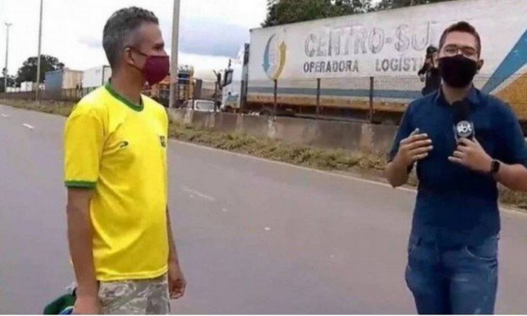 Repórter é Agredido Por Manifestante Durante Protesto Em Rodovia De Goiânia Jornal O Globo 9768