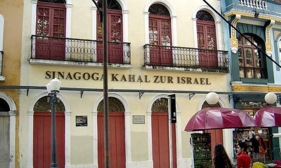 Kahal Zur Israel, situada em Recife, foi primeira sinanoga das Américas Foto: WIKICOMMONS