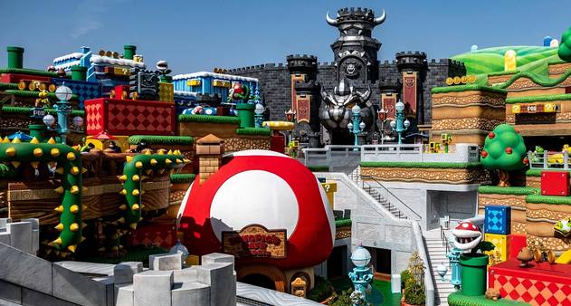 Veja fotos da recém-inaugurada área Super Nintendo World, no