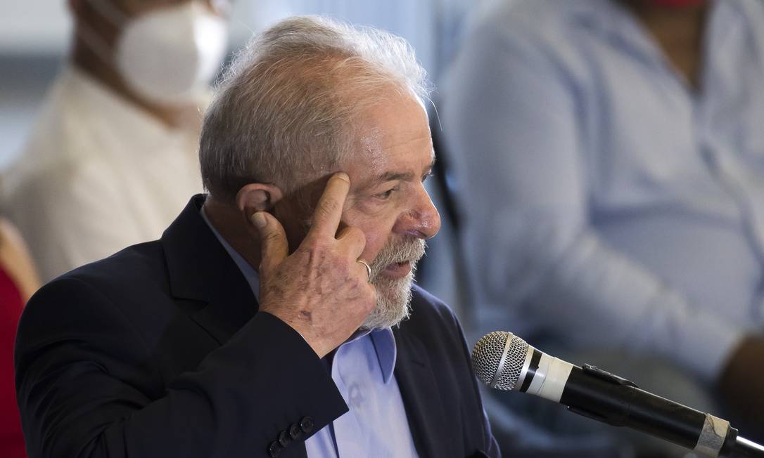 O ex-presidente Luiz Inácio Lula da Silva 10/03/2021 Foto: Edilson Dantas / Agência O Globo