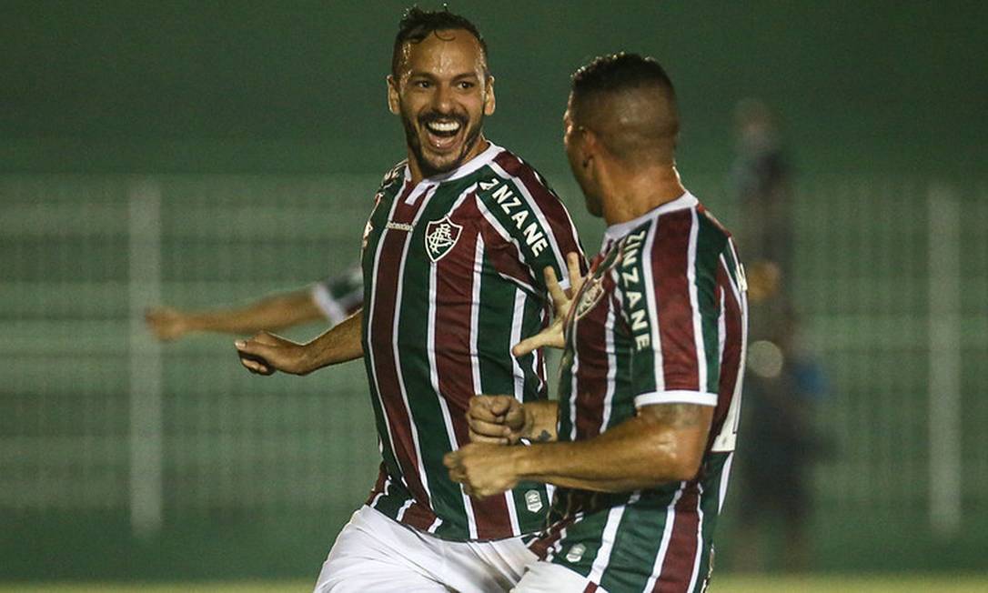 Em sua estreia no Carioca, Yago Felipe abriu o placar em Bacaxá Foto: Lucas Merçon/Fluminense