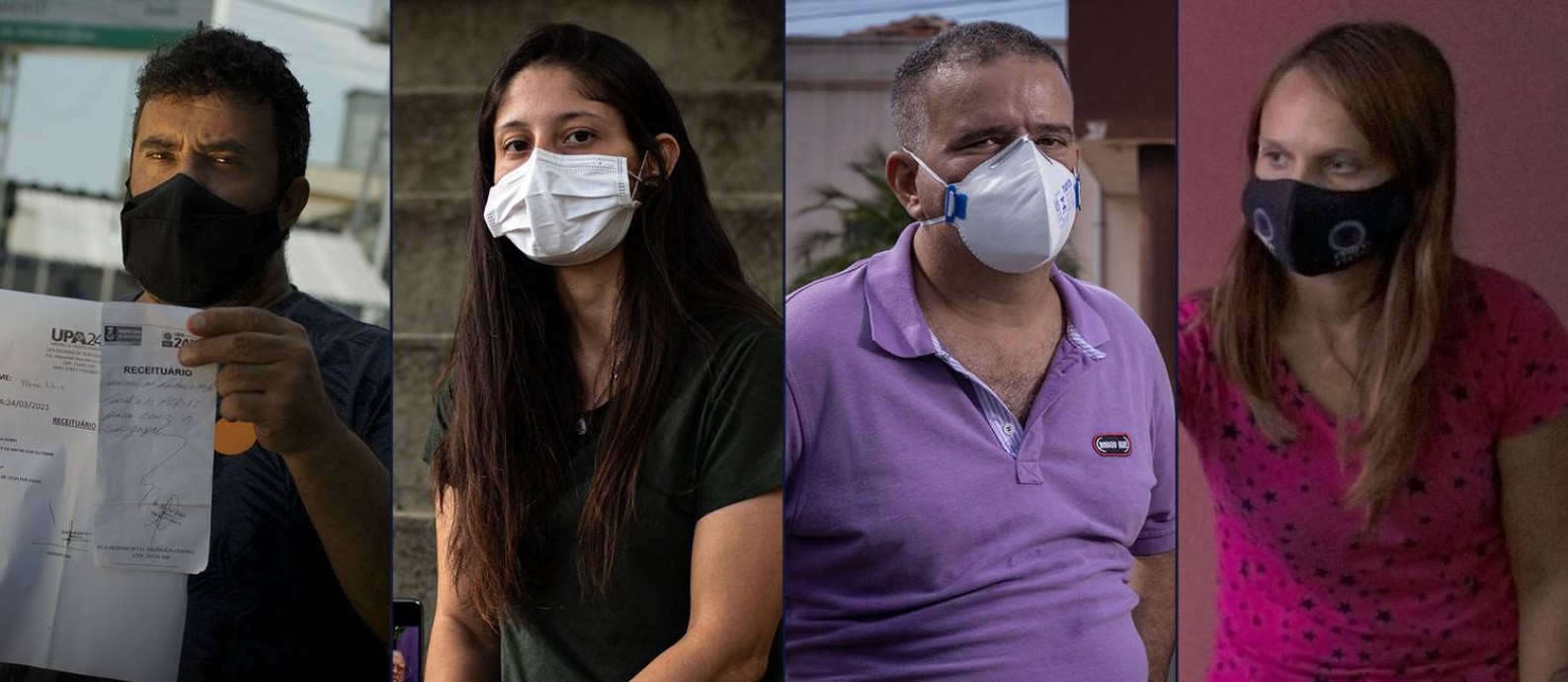 A luta dos doentes e seus familiares para sobreviver à Covid-19 sem leitos para todos no Brasil Foto: Arte