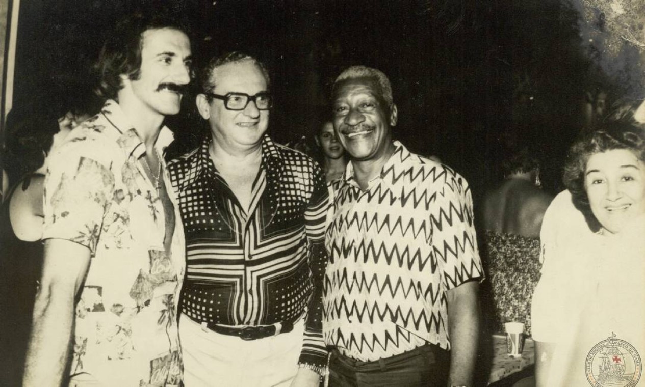Da esquerda para a direita: Orlando Lelé, Agathyrno e Barbosa. Sem data Foto: Acervo: CPAD-CRVG