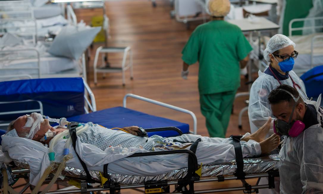 Hospital de campanha em SP atende pacientes com Covid-19 Foto: Edilson Dantas / Agência O Globo