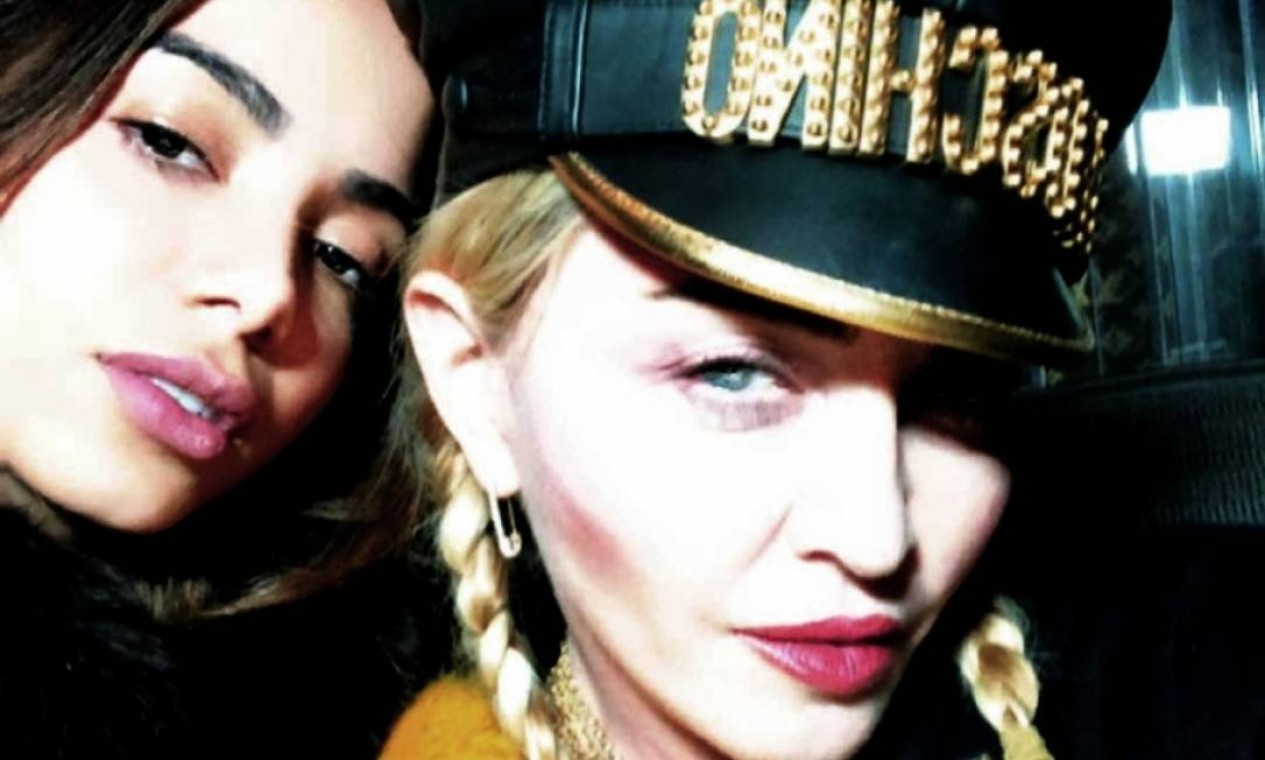 Madonna: A faixa "Faz Gostoso" faz parte do CD "Madame X" (2019), e nela ambas cantam em portugês. Foto: Reprodução / Instagram