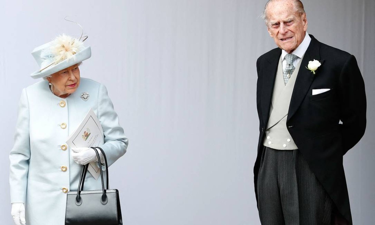 Rainha Elizabeth II e o príncipe Philip em 12 de outubro de 2018 Foto: ALASTAIR GRANT / AFP