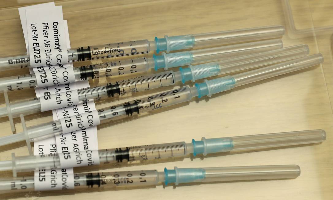 Seringas vazias para vacina contra Covid-19 Foto: Reprodução