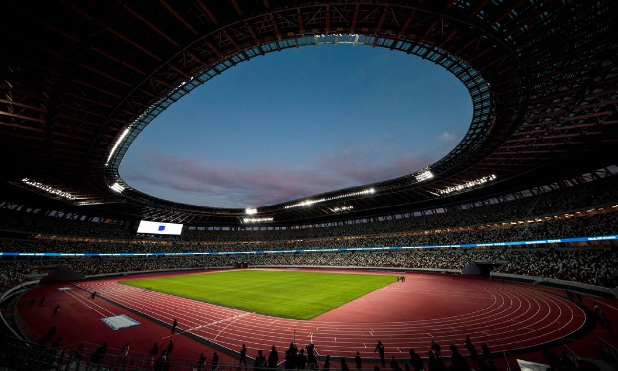 Estádio Nacional, local dos próximos Jogos Olímpicos de Tóquio. Cerimônia de abertura acontece em 23 de julho Foto: BEHROUZ MEHRI / AFP - 15/12/2019