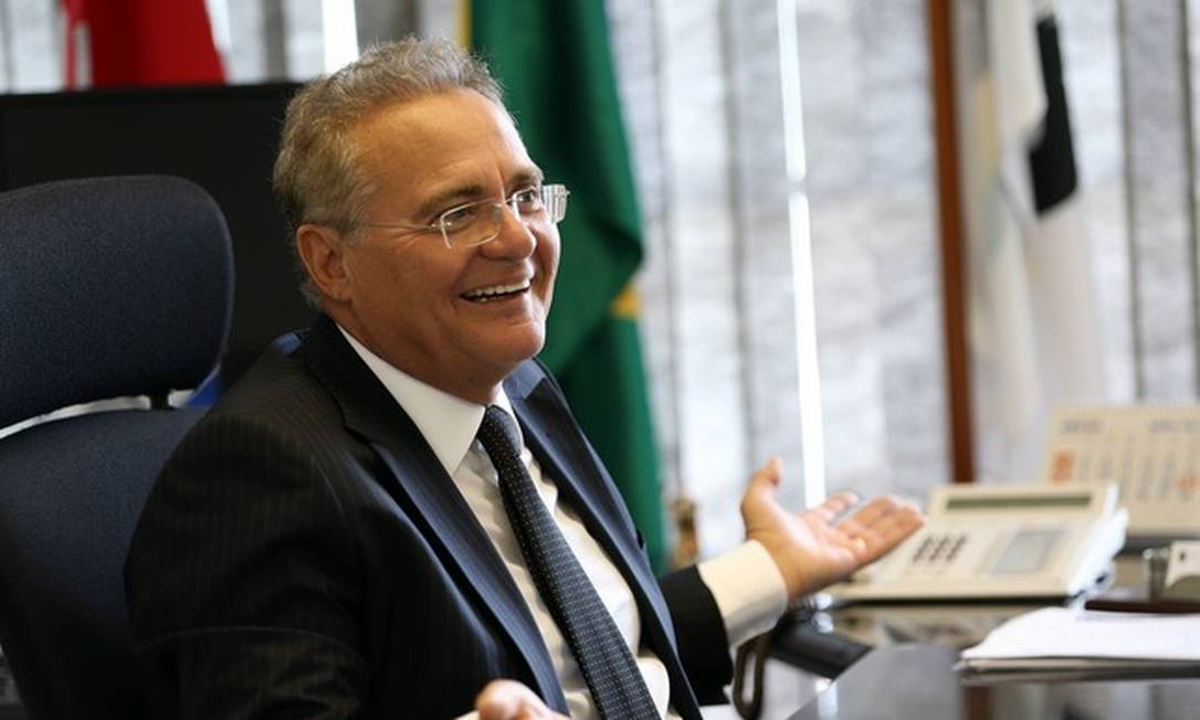 Senador Renan Calheiros (MDB-AL) Foto: Givaldo Barbosa/Agência O Globo