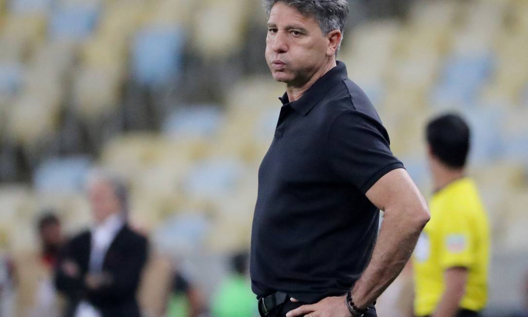 Portaluppi carrega o título no futebol de treinador que ficou mais tempo à frente de um clube de elite Foto: SERGIO MORAES / Reuters