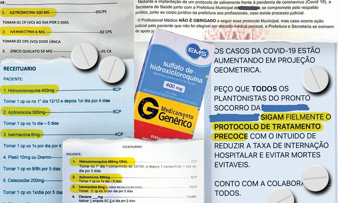 Cloroquina é comprovadamente ineficaz contra Covid-19 Foto: Editoria de arte