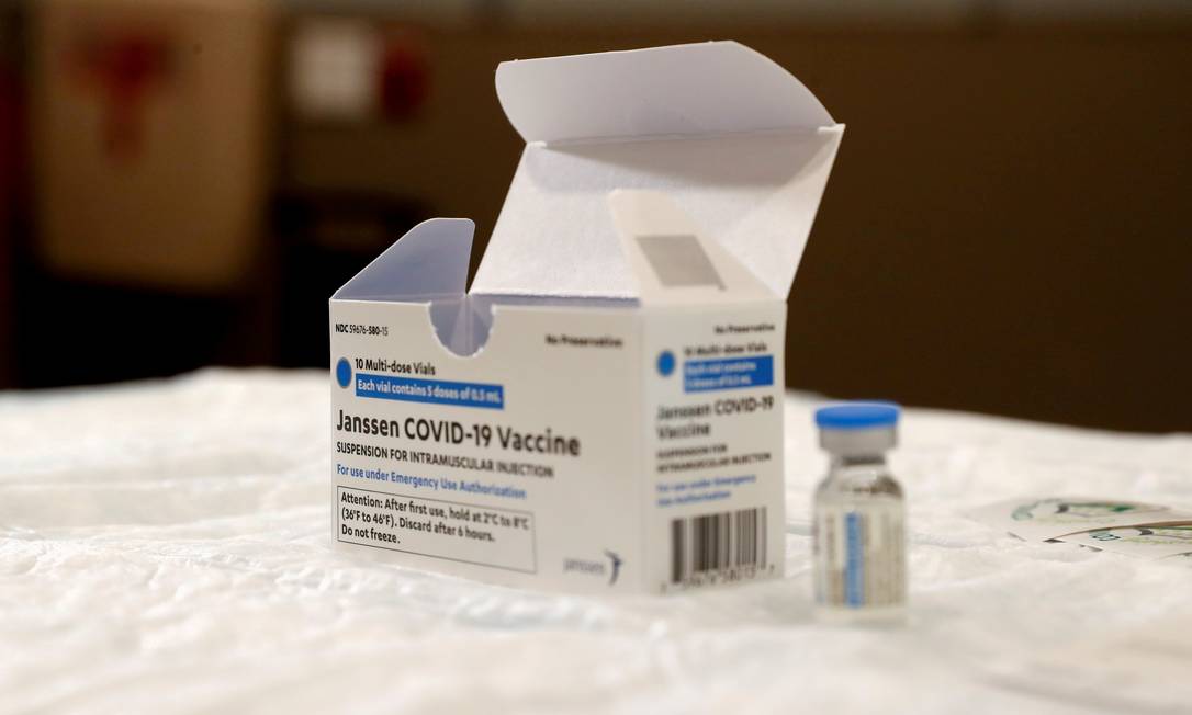 Frasco de vacina contra a Covid-19 da Johnson & Johnson Foto: SHANNON STAPLETON / REUTERS