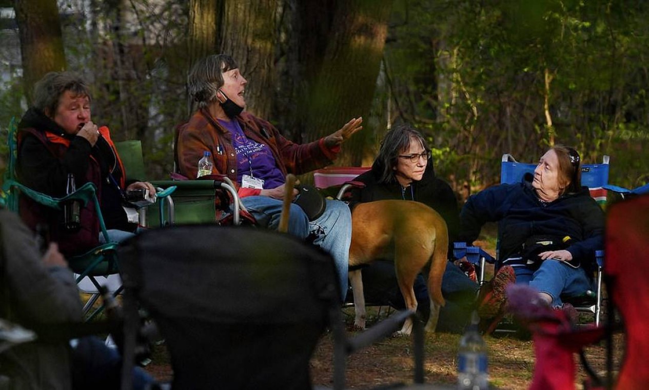 Mulheres nômades em acampamento Foto: Getty Images