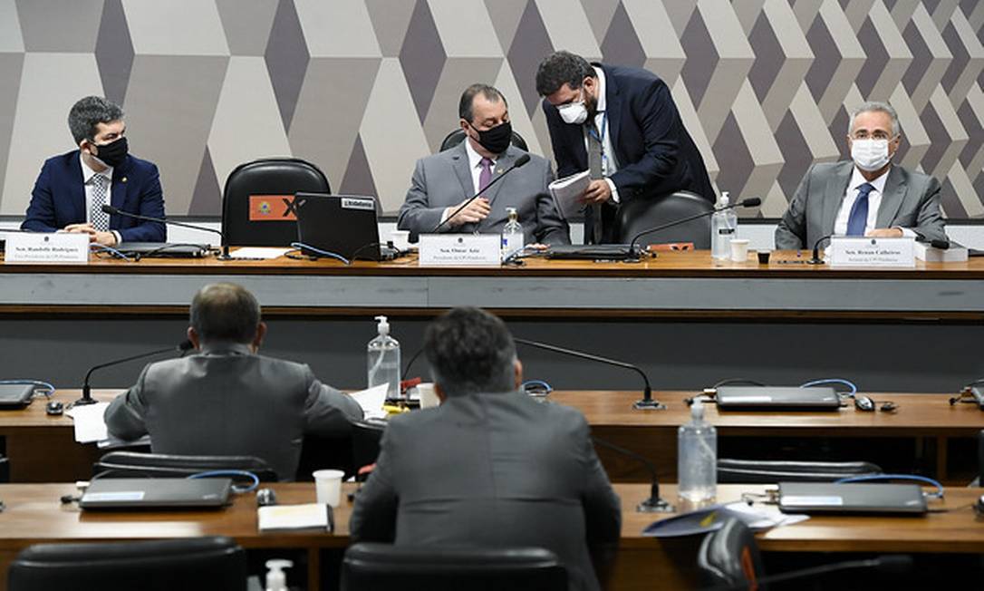 CPI da Covid aprova convocação de Mandetta, Teich e Pazuello, ex-ministros da Saúde Foto: Jefferson Rudy / Agência Senado